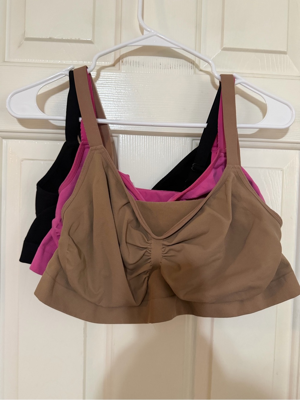 Everyday Wireless Bralette Pack - Brown, Pink & Black